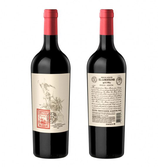 El Libertador - Wine Bottle Package Design by Diego Ballester