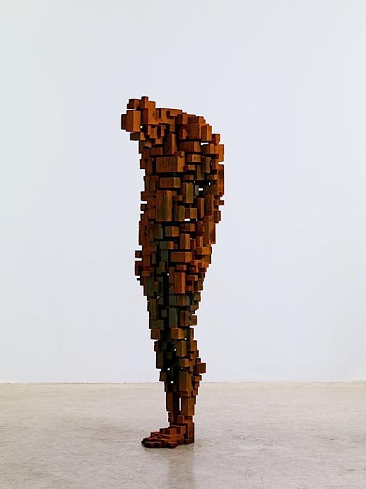 Sculptural Art of Geometric Human Body Shapes by Antony Gormley