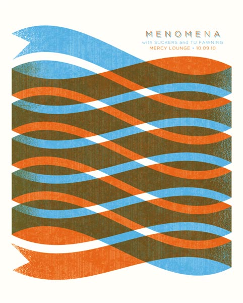 Menomena - Graphic Gig Poster Design by Andrew Vastagh