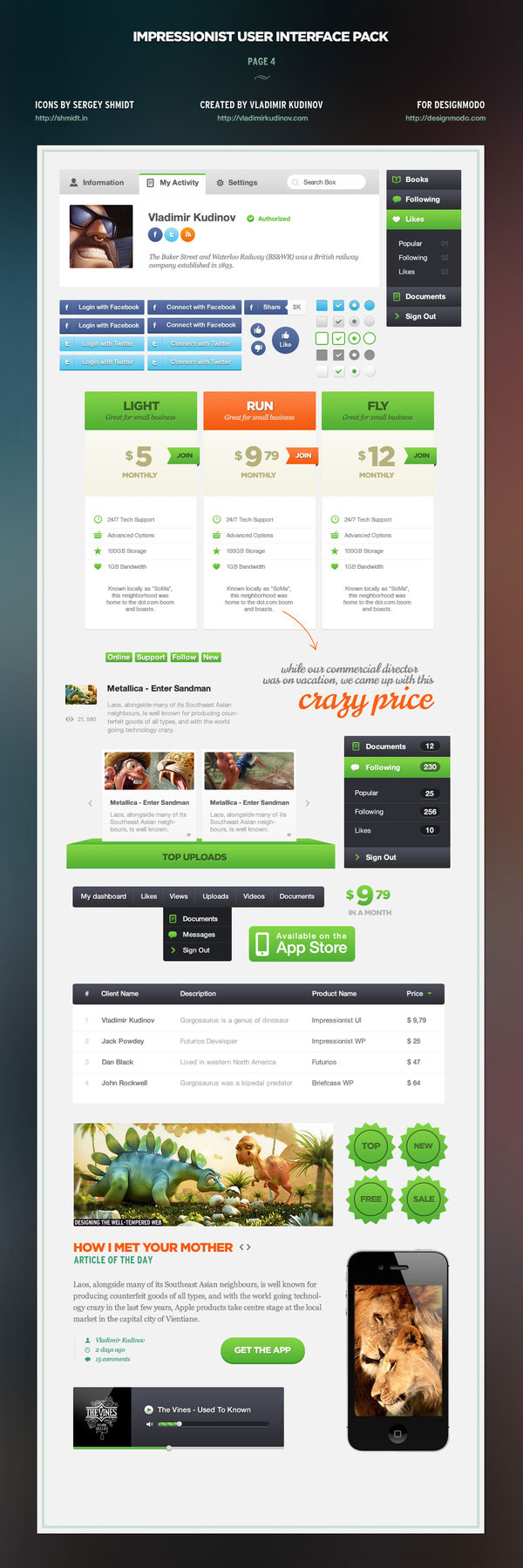 Impressionist User Interface Pack Page 4