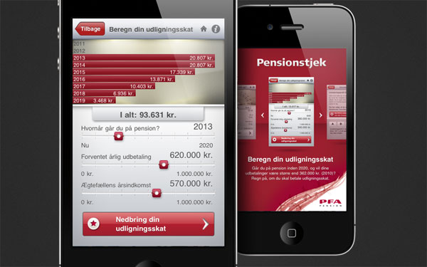 PFA iPhone App - UI Screen Design by Pelle Martin