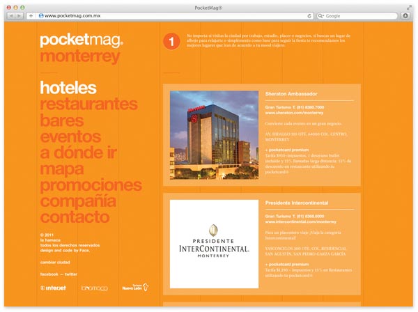 Pocketmag. Web Design by Design Studio Face