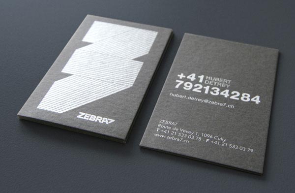 ZEBRA7 Business Card Design by Bosquet Pascal