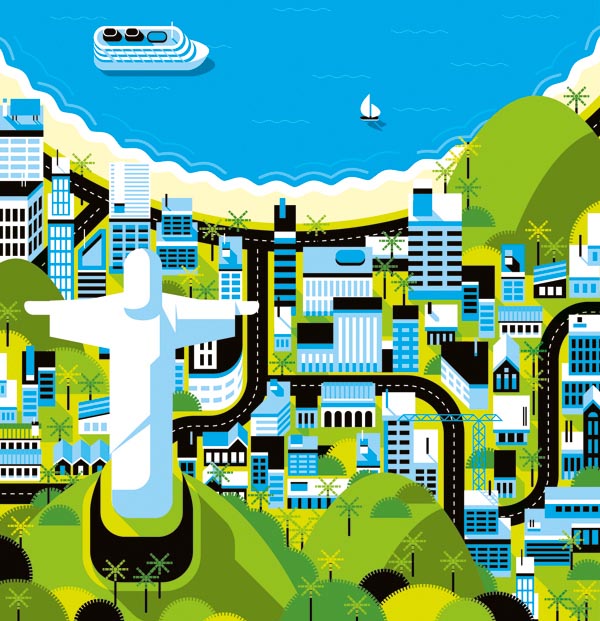 Rio City Illustration by Loulou and Tummie