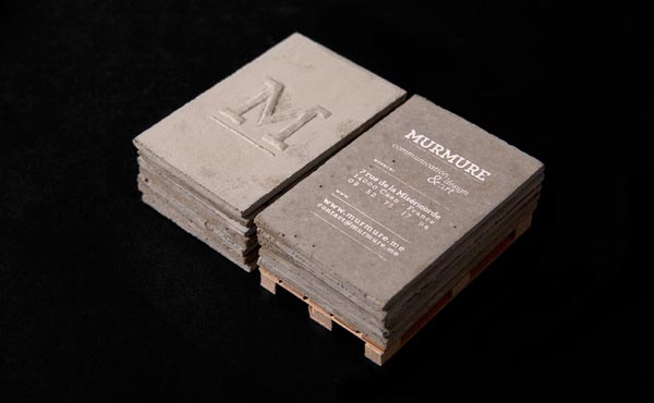 Concrete Business Cards by Murmure