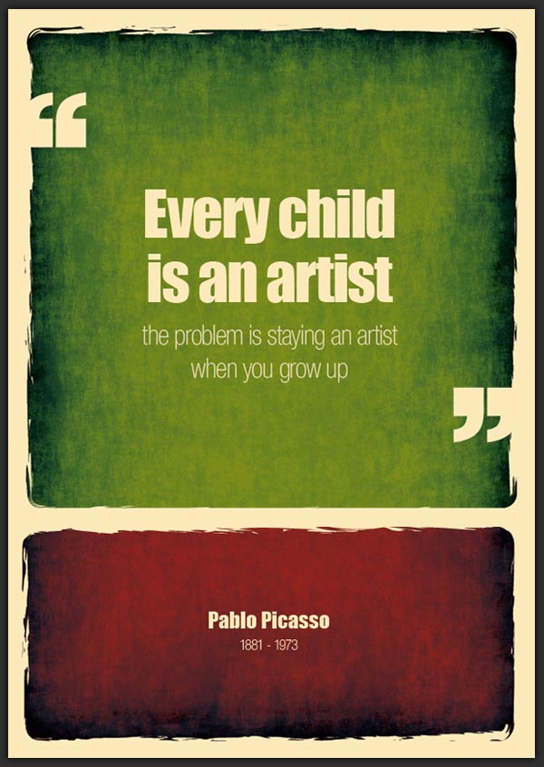 Pablo Picasso Quote - Creative Truths by Pixelutely