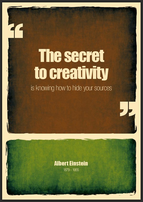 Albert Einstein Quote - Creative Truths by Pixelutely