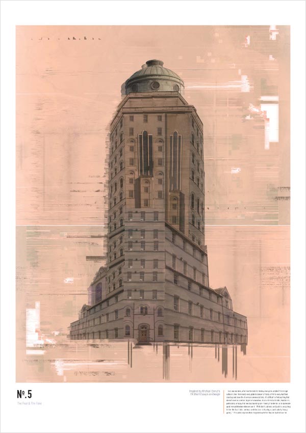 Architectural Poster Illustration by Ian Walsh Design