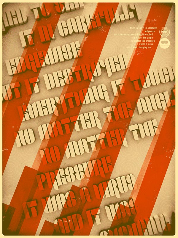 Retro Typography Poster Design by Alex Varanese