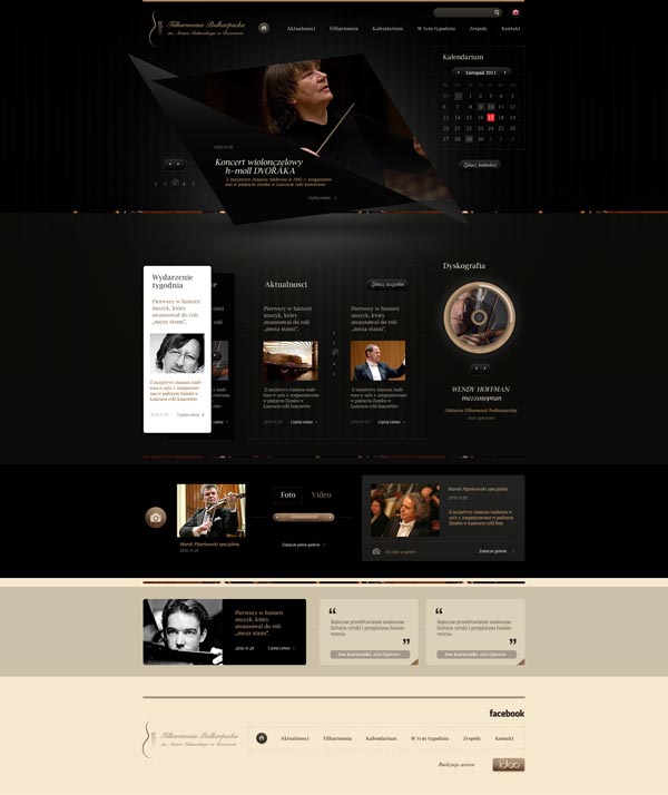 Rzeszow Philharmonic Website - Web Design by Dominik Wasienko