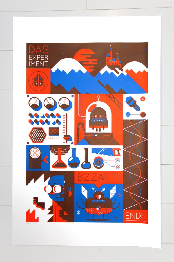 Illustrated Screenprint by Loulou and Tummie