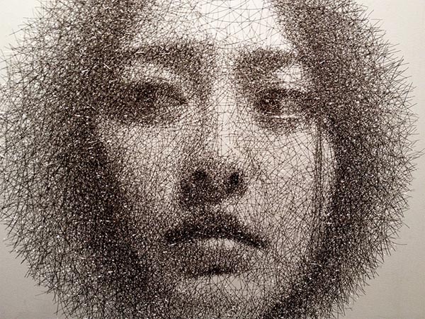 Wire Mesh Portraits by Seung Mo Park