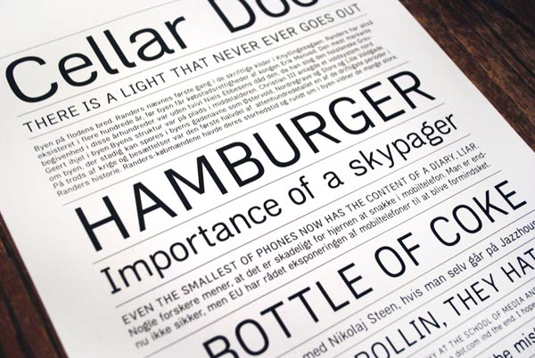 Zimmer typeface by Julian Hansen