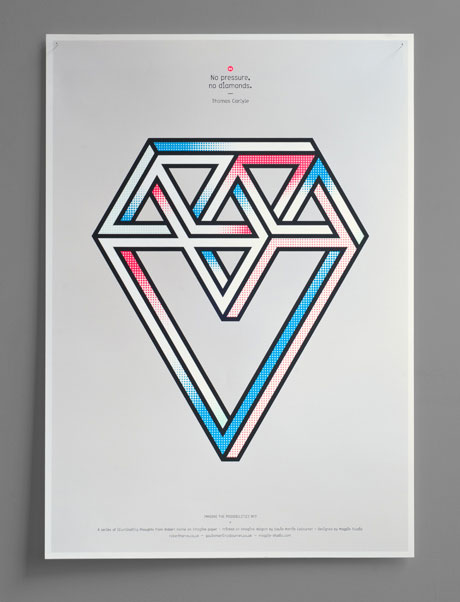 imagine the possibilities - diamond - Graphic Art Print by Magpie Studio