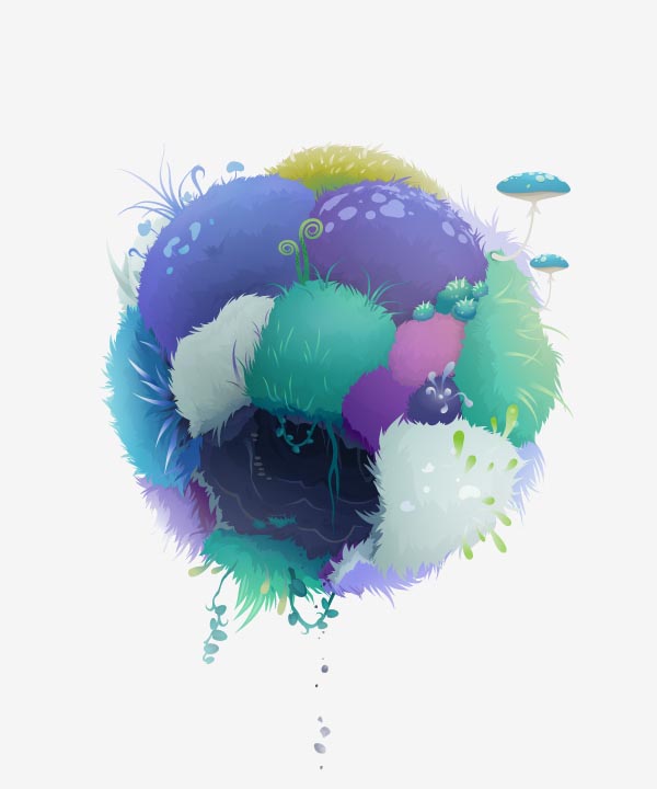spheres illustrations by zutto