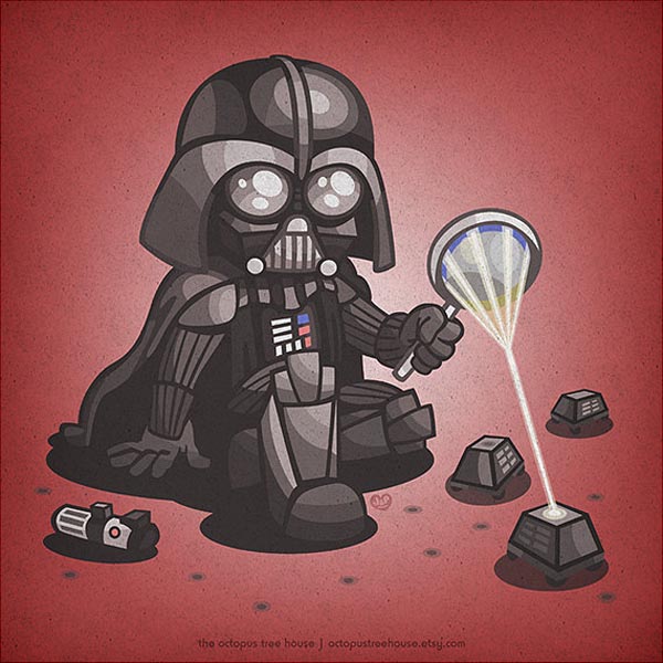 Star Wars Kid Darth Vader Illustration by Octopus Treehouse