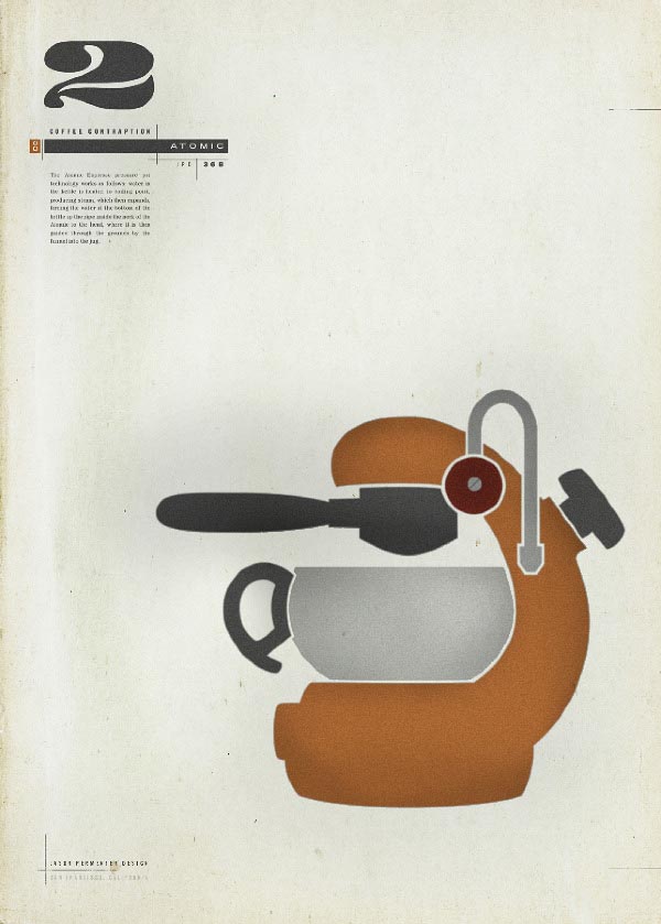 Atomic Espresso - Coffee Contraptions Poster by Jason Permenter