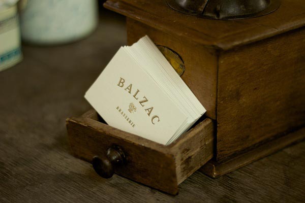 Balzac Brasserie - Identity Design and Branding by Bravo Company