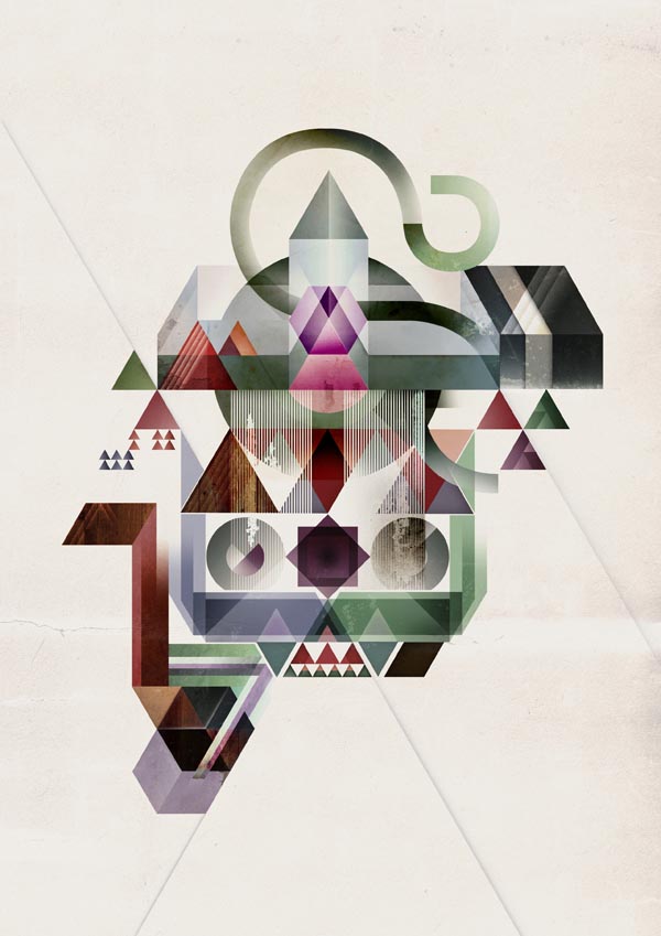 Coherence Geometric Poster Illustration by Kasper Pyndt