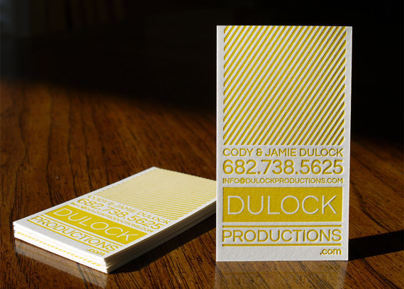 Custom Letterpress Business Cards by PRINT and GRAIN