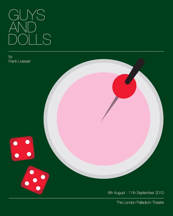 Guys And Dolls - Theater Poster Design by Nick Blair