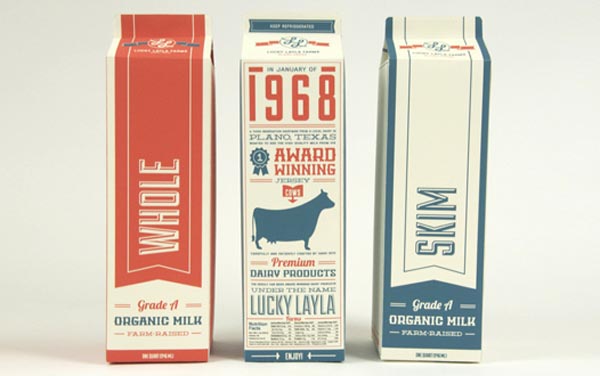 Lucky Layla Farms - Milk Package Design by Jay Ressler Design