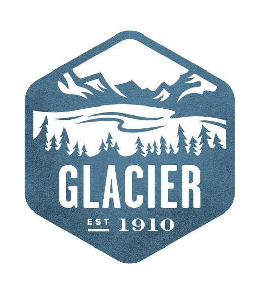 Glacier - National Park Stamp Icon