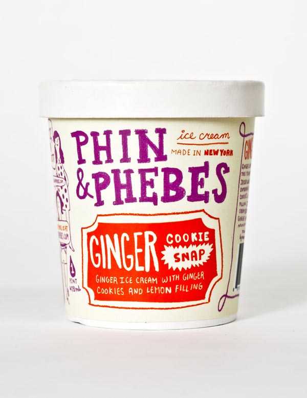 Phin and Phebes Ice Cream - Package Design by Crista Freeman & Jefferson Cheng
