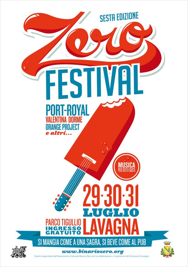 Zero Festival - Poster Design by graphic designer and illustrator Giovanni Montuori