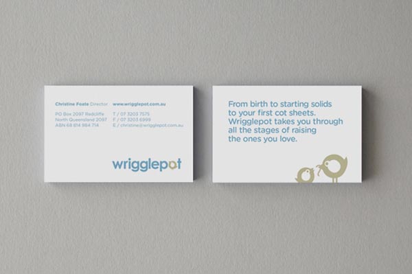 Wrigglepot Identity - Business Cards Design by KVGD