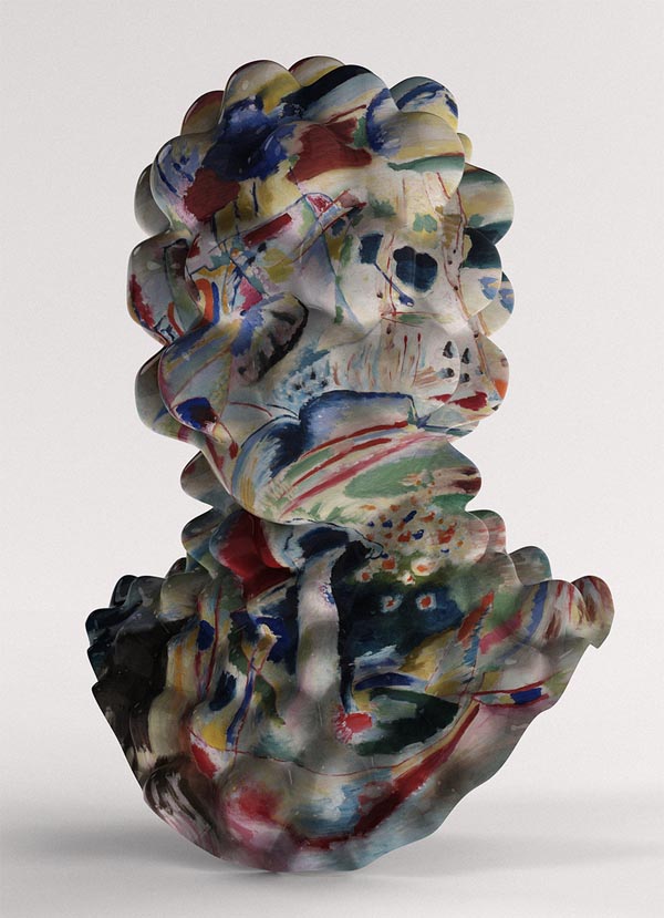 Bubbly Kandisnky - Abstract Head Sculpture by Jon Rafman