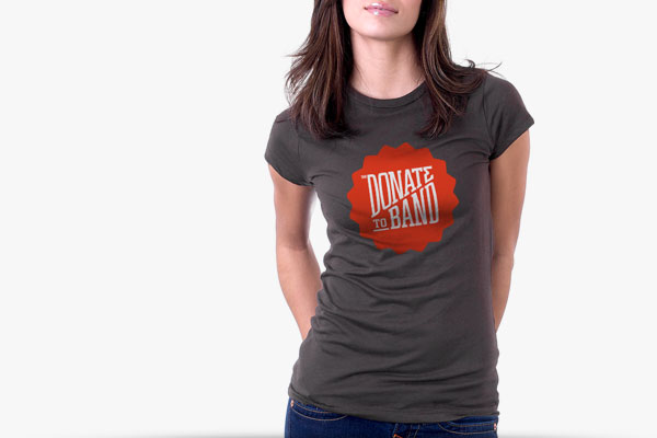 Donate to Band - T-Shirt Design by Agency Higher