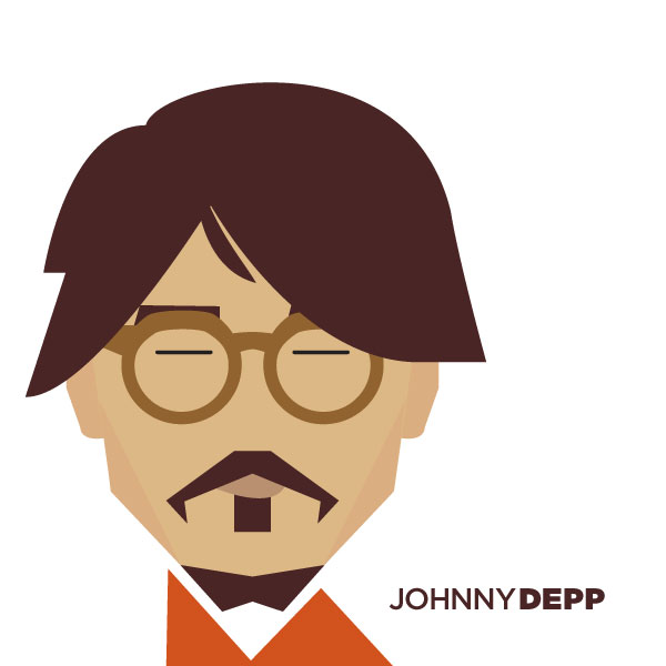 Johnny Depp - Portrait Illustration by Jag Nagra