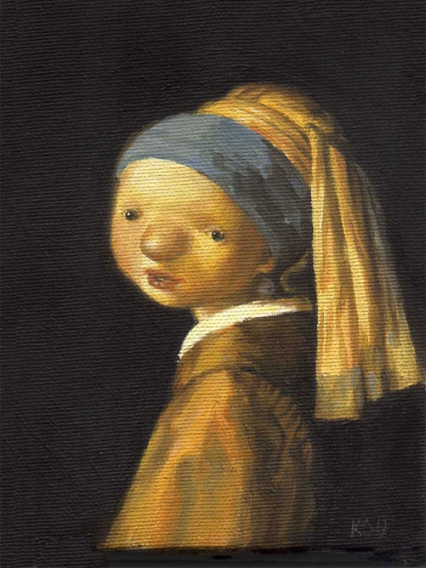 Kasia Slowianska Painting - Vermeer