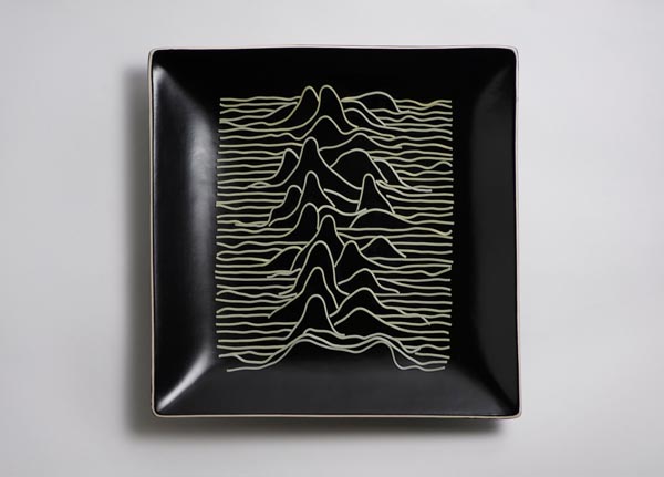 Pasta homage by Brock Davis to the Joy Division cover by Peter Saville