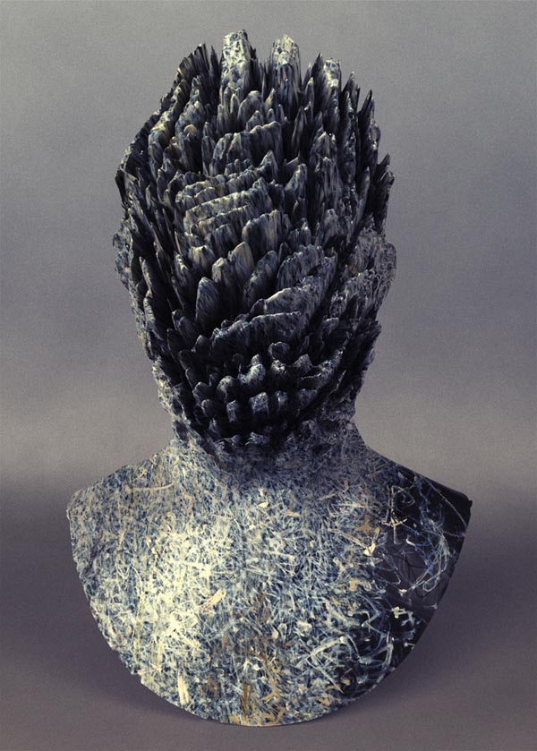 Tobey Rockyface - Abstract Head Sculpture by Jon Rafman