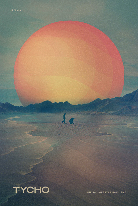 Tycho - ISO50 Gig Poster at Webster Hall, NYC
