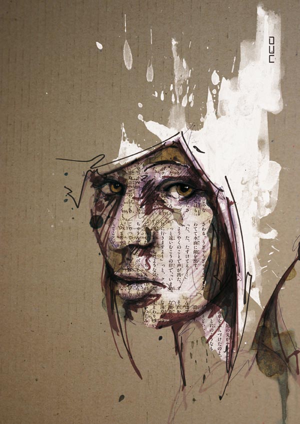 Illustrated portrait by Florian Nicolle