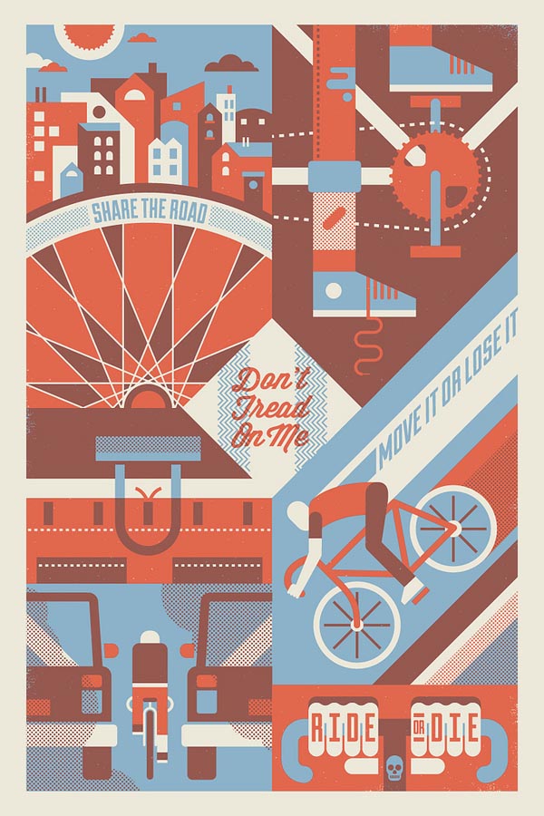 Bike Poster Illustration by Bandito Design