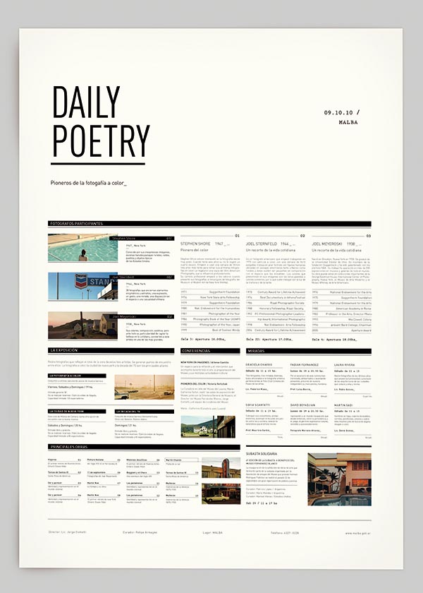 Daily Poetry - Graphic Design by Clara Fernández