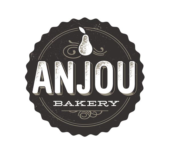 Logo Design for Anjou Bakery by Simon Walker