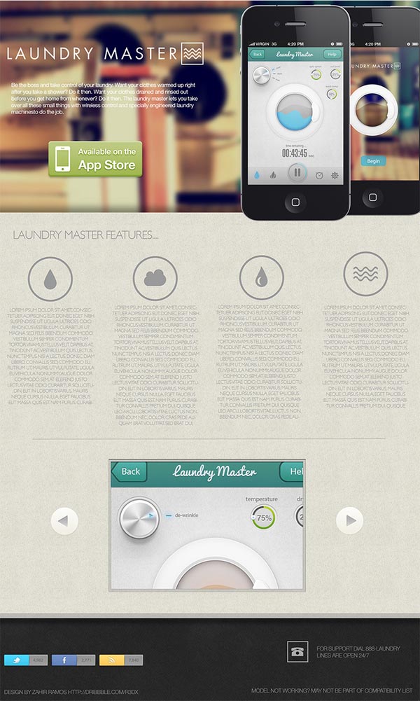 Laundry Master App Design for iOS