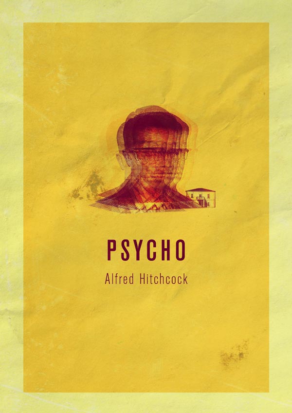 Psycho - Alfred Hitchock Movie Posters by Enzo Lo Re