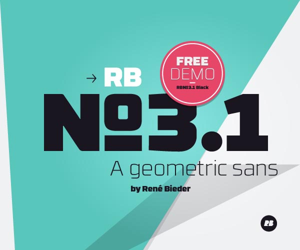 RBNo3.1 - A Sans Serif Font by René Bieder