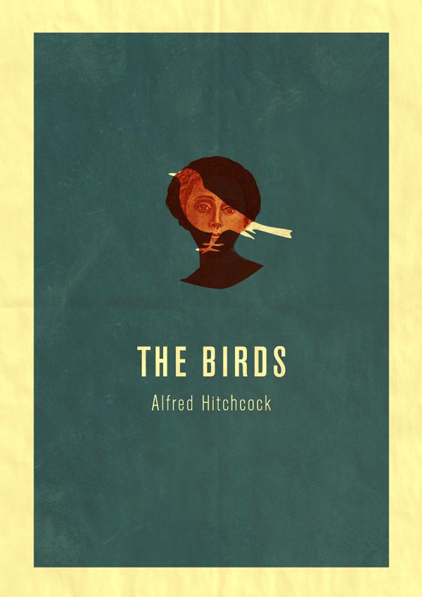 The Birds - Alfred Hitchock Movie Posters by Enzo Lo Re