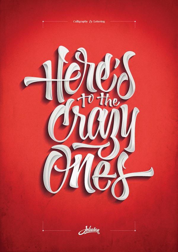 Custom Lettering - Typography Poster Design by Joluvian