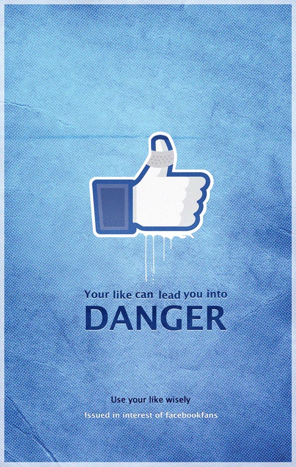 Facebook Danger Poster by Pankaj Bhagat