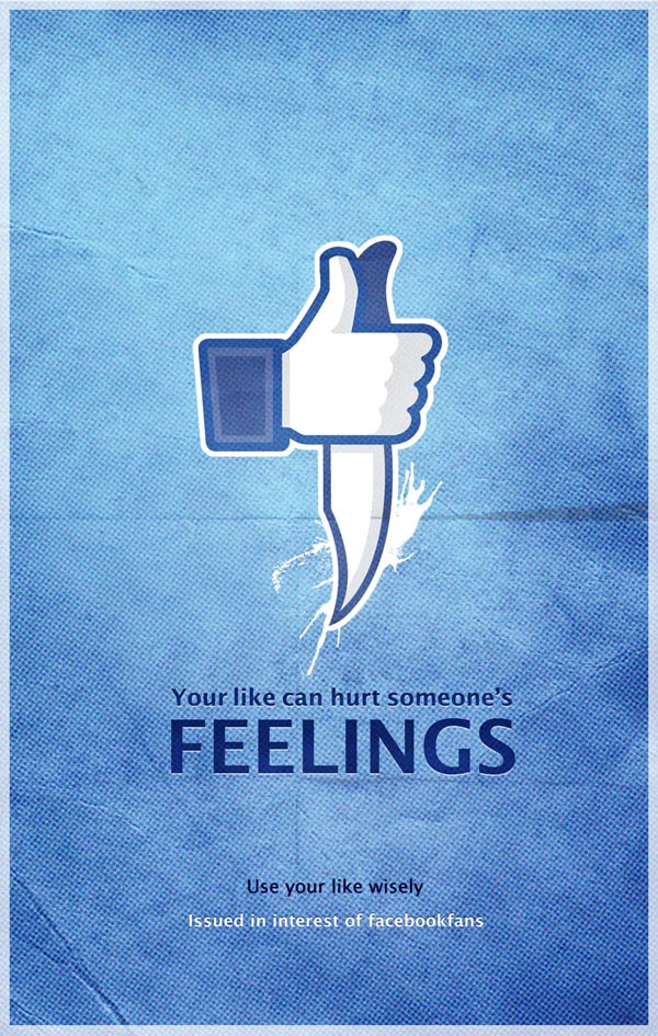 Facebook Feelings Poster by Pankaj Bhagat