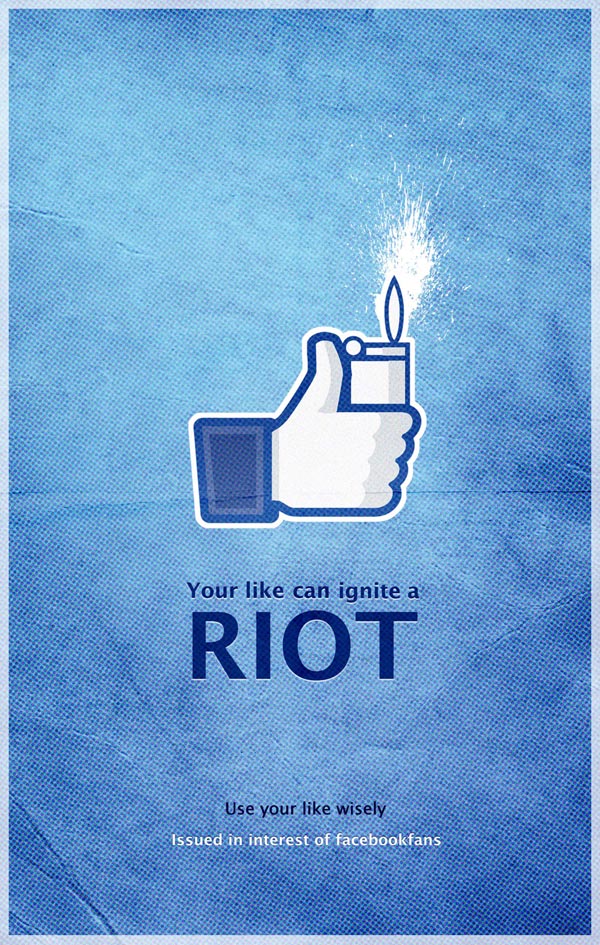 Facebook Riot Poster by Pankaj Bhagat