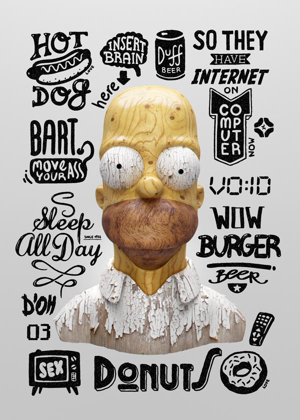 Homer's Thoughts - Digital Art for Goverdose 2.0 VOID by Michał Sycz